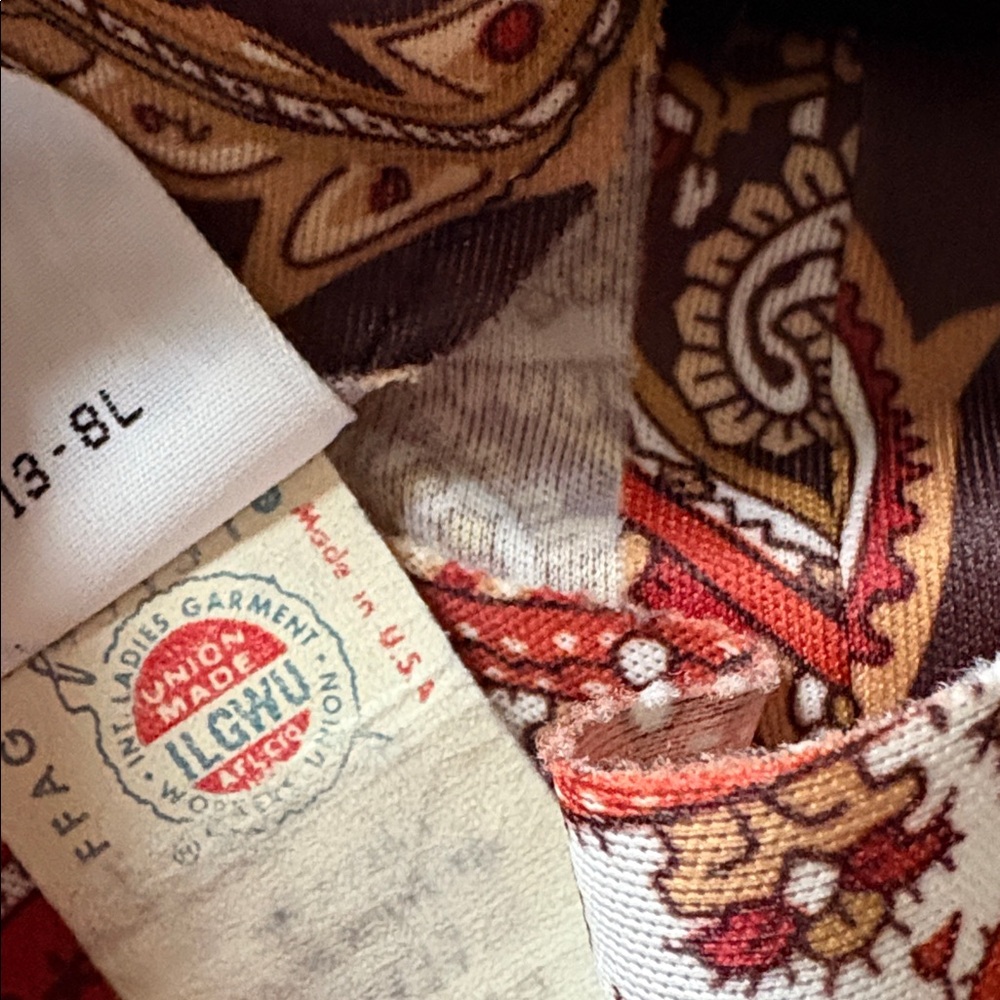 vintage Avon paisley long sleeve maxi dress - Picture 5 of 6